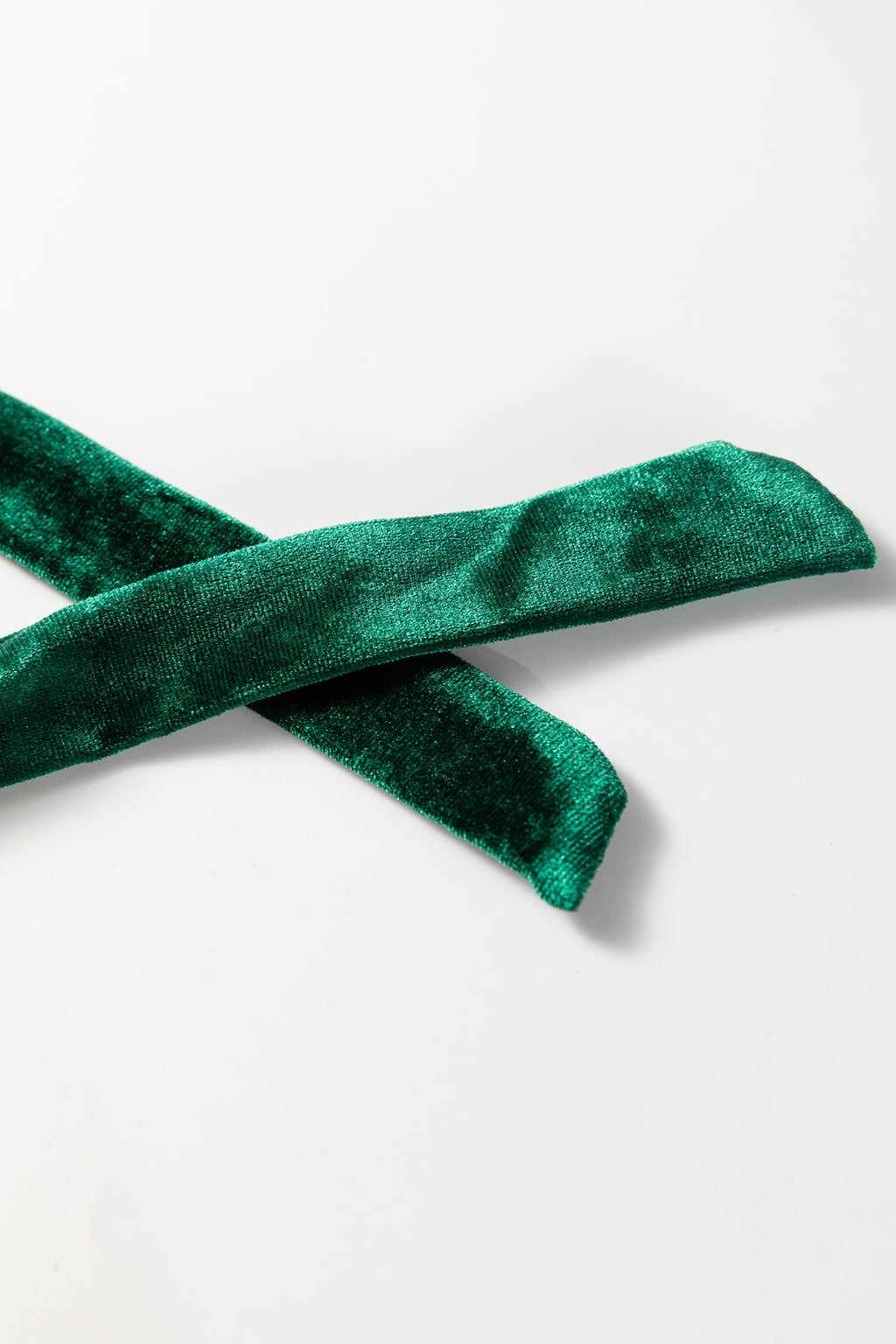 Fiery Red Christmas Plaid Satin Pajama Set with Contrast Velvet Ties