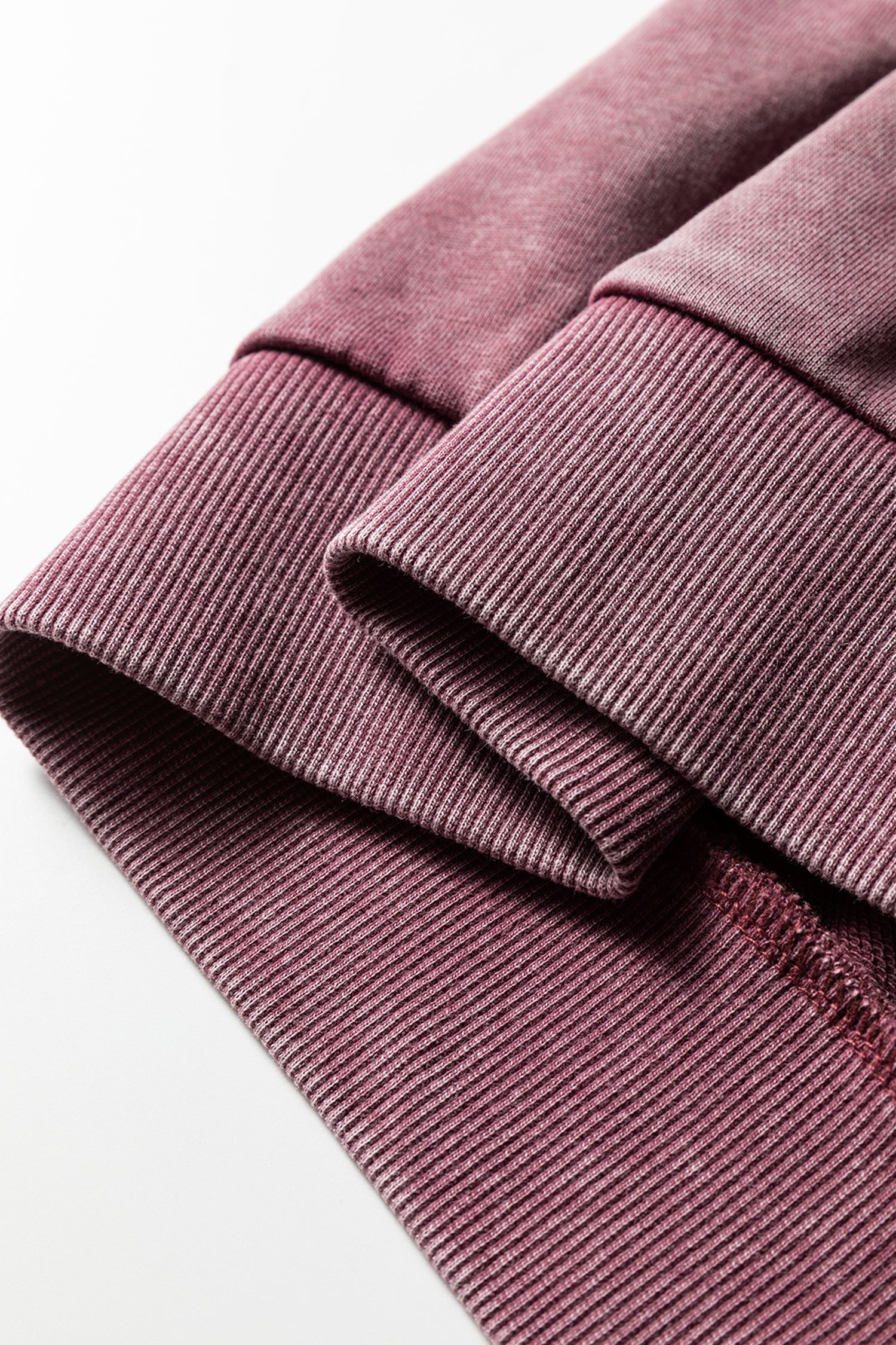 Wild Ginger Half Zip Kangaroo Pocket Mineral Wash Baggy Hoodie