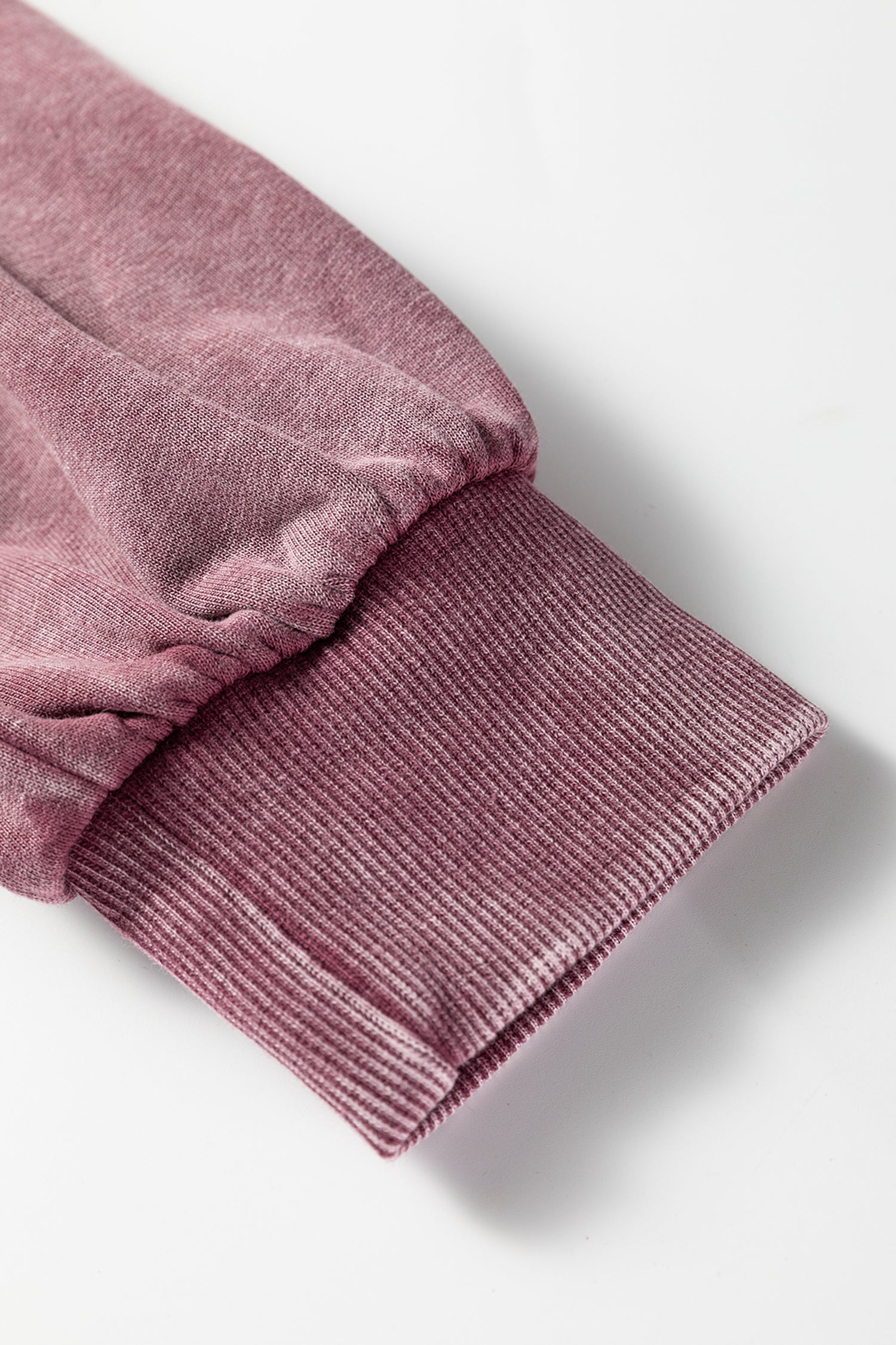 Wild Ginger Half Zip Kangaroo Pocket Mineral Wash Baggy Hoodie